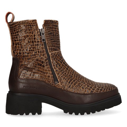 COCO 09.13 Dames Enkellaarsjes Leer Brown