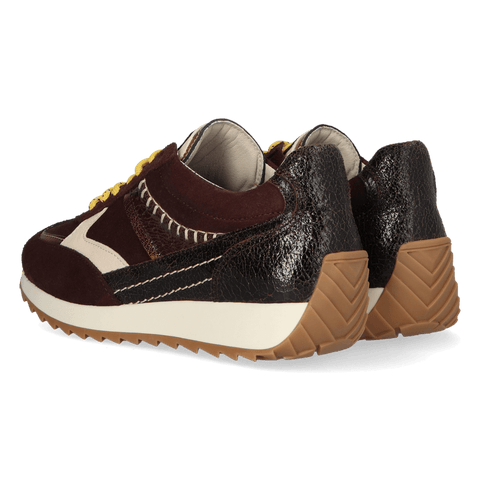 HARLEM 02.13 Dames Sneakers Suede Dark Brown