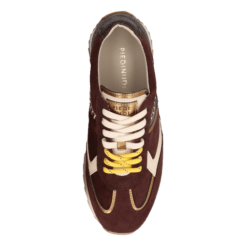 HARLEM 02.13 Dames Sneakers Suede Dark Brown
