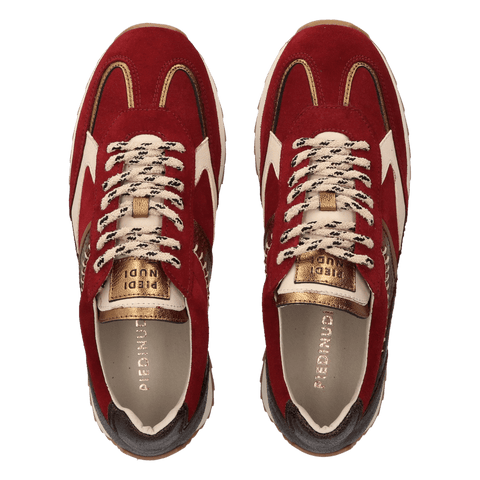 HARLEM 02.15 Dames Sneakers Suede Bordeaux