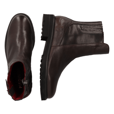 HAUDI 04.02 Dames Boots Leer Dark Brown
