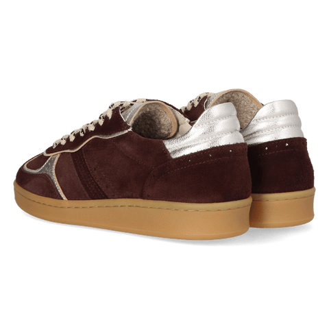 IMOLA 01.26 Dames Sneakers Suede Dark Brown