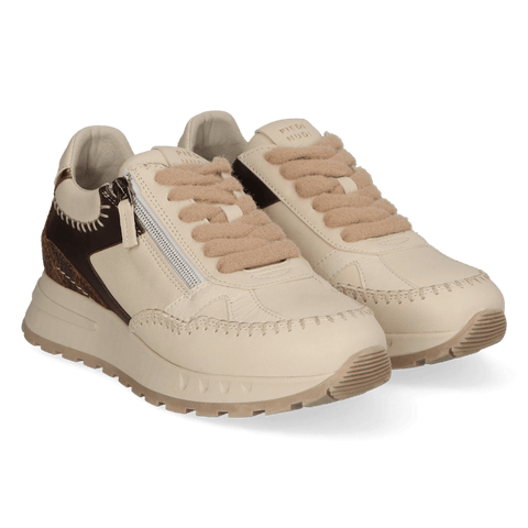 KAROL 04.02 Dames Sneakers Leer Off-White