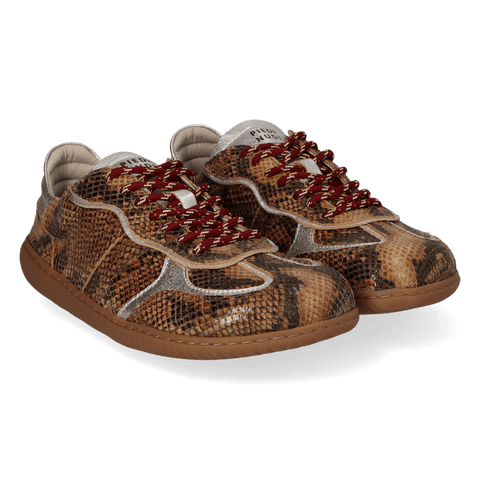 NUDI 01.01 Dames Sneakers Leer Cuoio Snake